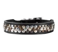 HUNTER Arizona Up Collier pour Chien en Cuir de Vachette Solide, orné de Rivets Luxueux, Souple et Robuste, Unique, fabriqué en Allemagne, Taille : 37