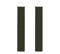 Hunter Bannière de porche décorative à motif de pétales floraux verts (verticale) adaptée pour une suspension en extérieur 30 x 188 cm
