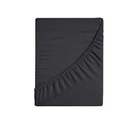 HUNTER BEDDING Drap-housse 100 % coton pur pour lit super king size 400 fils au pouce carré à fibres longues 180 x 200 cm, tissage satiné 40 cm de profondeur (gris foncé)