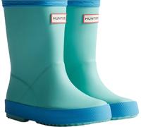 Hunter - Bottes en caoutchouc pour enfants "Original First" FS11517 (25 UE) (Bleu piscine/bleu bouteille)