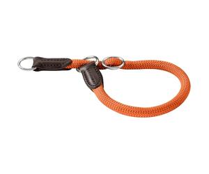 HUNTER Collier de dressage FREESTYLE - Couleur : orange - Corde résistante avec noyau en polyamide - Doux et robuste - Résistant aux intempéries et facile d'entretien - Idéal pour l'entraînement et la