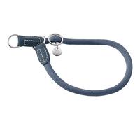 Hunter Collier de Dressage Malibu en Corde avec Noyau en Polyamide, Collier d'entraînement réglable en continu avec Anneau d'arrêt et Capuchons en Cuir synthétique pour Le Quotidien et l'entraînement