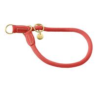 Hunter Collier de Dressage Malibu en Corde avec Noyau en Polyamide, Collier d'entraînement réglable en continu avec Anneau d'arrêt et Capuchons en Cuir synthétique pour Le Quotidien et l'entraînement