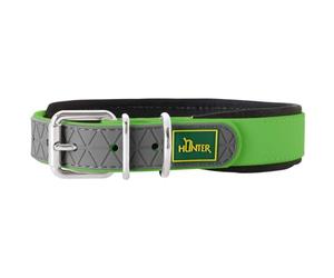 HUNTER Collier pour Chien Convenience Comfort, Couleur : Vert Pomme, avec Rembourrage en néoprène, résistant aux intempéries, Facile d'entretien, idéal pour Le Sport et Les Loisirs, Taille : 50