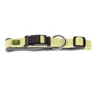 HUNTER Collier pour Chien en néoprène Vario Plus, Couleur : Matcha/Gris, Nylon résistant, Rembourrage en néoprène Doux, réglable en continu, avec soulagement de Traction, Facile d'entretien,