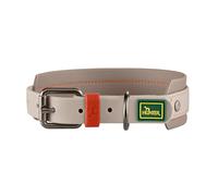 Hunter Collier pour Chien Havanna Mini, Couleur : Grige, Tissu texturé avec Gaine en Plastique, Large, Confortable, Durable, indéchirable, résistant aux intempéries, Facile d'entretien, Aspect