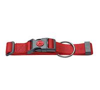 Hunter Collier pour Chien London Vario Plus, Collier en Nylon réglable mit Zugentlastung, Fermeture de sécurité avec Verrouillage, Couleur : Rouge, Taille : L