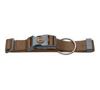 Hunter Collier pour Chien London Vario Plus, Collier en Nylon réglable mit Zugentlastung, Fermeture de sécurité avec Verrouillage, Couleur : Marron, Taille : L