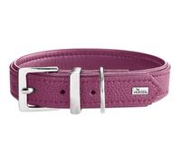 HUNTER Collier pour chien Sofia, couleur : framboise, cuir synthétique aspect nappa de vachette, facile d'entretien, couleur brillante, rembourrage doux, indéchirable, fabriqué en Allemagne, taille 40