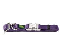 HUNTER Collier pour Chien Vario Basic Alu-Strong, Nylon, Fermoir en Aluminium, violet, L