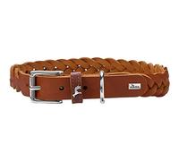 Hunter - Collier solide éducation spéciale 33-38Cm Cognac