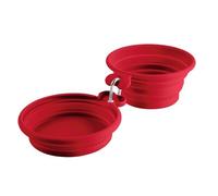 Hunter Double Voyage Gamelle Silicone Nourriture Eau Kit 350/750 ML Red Couleur