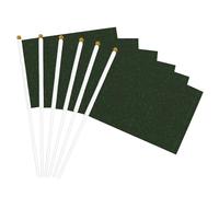 Hunter Drapeaux portables à motif de pétales floraux verts pour événements sportifs, célébrations, décorations d'intérieur et d'extérieur