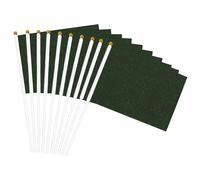 Hunter Drapeaux portables à motif de pétales floraux verts pour événements sportifs, célébrations, décorations d'intérieur et d'extérieur