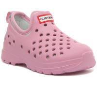 HUNTER Enfants Original Léger Caoutchouc Extérieur Unisexe Shoes IN Rose UK 5 -