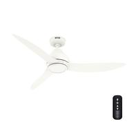 Hunter Fan Company 52710 Kaléidoscope mat blanc mat pour utilisation extérieure et intérieure avec télécommande portable, fonctionnement été/hiver, modèle 52710