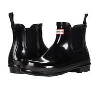 Hunter Femme Chelsea Gloss Chaussure Bateau, Black, 40.5 EU