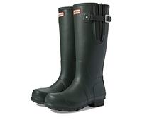 HUNTER Femme Side réglable pour Homme Botte de Pluie, Vert Olive foncé, 43 EU