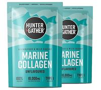Hunter & Gather Collagène Marin 2x300g - Collagène Hydrolysé de Qualité Supérieure, Sans Saveur | Pour Cheveux, Peau, Ongles, Muscles | Supplément pour Femmes et Hommes