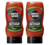 Hunter & Gather Ketchup Classique Non Sucré 2 x 350g | Paléo, Céto, sans sucre et sans gluten | Sans édulcorants
