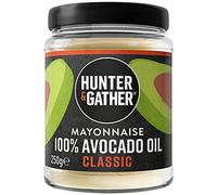 Hunter & Gather Mayonnaise à l'Huile d'Avocat 250g | Fabriqué du d'œuf pasteurisé de poules britanniques élevées en plein air | Mayonnaise paléo, céto, sans sucre et sans gluten