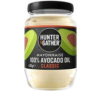 Hunter & Gather Mayonnaise à l'Huile d'Avocat 630g | Fabriqué du d'œuf pasteurisé de poules britanniques élevées en plein air | Mayonnaise paléo, céto, sans sucre et sans gluten