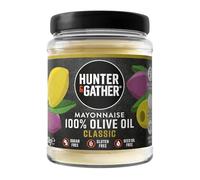 Hunter & Gather Mayonnaise à l'Huile d'Olive 250g | Fabriqué du d'œuf pasteurisé de poules britanniques élevées en plein air | Mayonnaise paléo, céto, sans sucre et sans gluten