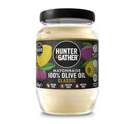 Hunter & Gather Mayonnaise à l'Huile d'Olive 630g | Fabriqué du d'œuf pasteurisé de poules britanniques élevées en plein air | Mayonnaise paléo, céto, sans sucre et sans gluten