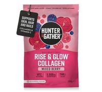 Hunter & Gather Rise & Glow Daily Beauty Tonic Tonic Mélange de baies de collagène marin capturé dans la nature - Ingrédients alimentaires véritables avec acide hyaluronique - Céto, paléo, sans