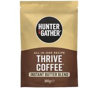 Hunter & Gather Thrive Coffee 300g - Café Bulletproof instantané tout-en-un | Avec poudre de MCT biologique, beurre de vaches nourries à l'herbe et café Arabica | Keto | Sans mycotoxines