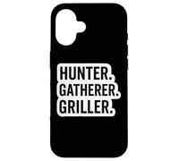 Hunter Gatherer Griller Master Carnivore Diet Funny BBQ Blague Coque pour iPhone 16