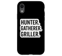 Hunter Gatherer Griller Master Carnivore Diet Funny BBQ Blague Coque pour iPhone XR