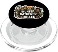Hunter Gatherer Griller Master Carnivore Diet Funny BBQ Viande PopSockets PopGrip pour MagSafe