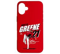 Hunter Greene | Joueurs de Baseball MLB de Cincinnati | MLBHGR204M Coque pour iPhone 16 Plus