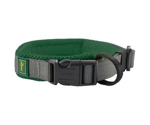Hunter - Halsung Maldon - Collier pour chien - L - 45-55 x 2,5 cm - dunkelgrün / grau