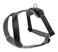 Hunter Harnais en Nylon Rembourré en Néoprène Souple pour Chien,Noir/Gris, 73-94, L