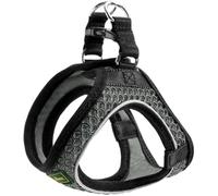 HUNTER Harnais HILO COMFORT pour petits chiens avec maille et éléments réfléchissants, Anthracite, S