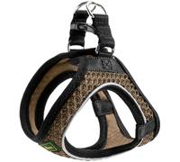 HUNTER Harnais HILO COMFORT pour petits chiens avec maille et éléments réfléchissants, Marron, XS