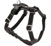Hunter Harnais pour Chien Aalborg - Couleur : Noir - Cuir de Vachette réglable - avec Boucles en Plastique - Design serré - Fabriqué en Allemagne - Taille : M-L/2