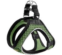HUNTER Harnais pour Chien Hilo Comfort - Couleur : Vert Citron - Harnais Facile à Enfiler pour Chiens de Petite à Moyenne Taille - avec Maille - Éléments réfléchissants - Confortable - Design Moderne