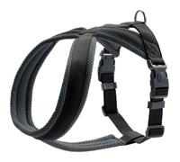 HUNTER Harnais pour Chien London Comfort - Maille 3D Respirante - 2 Positions de réglage - Fermeture de sécurité - Résistant à la déchirure - Léger et Facile d'entretien - Couleur : Noir - Taille