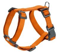 Hunter Harnais pour Chien London Vario Rapid, Harnais en Y réglable 4 Fois pour Petits & Moyens Chiens, Fermeture de sécurité avec Verrouillage, Couleur : Orange, Taille : XXS-XS
