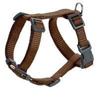 Hunter Harnais pour Chien London Vario Rapid, Harnais en Y réglable 4 Fois pour Petits & Moyens Chiens, Fermeture de sécurité avec Verrouillage, Couleur : Marron, Taille : XXS/3