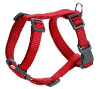 Hunter Harnais pour Chien London Vario Rapid, Harnais en Y réglable 4 Fois pour Petits & Moyens Chiens, Fermeture de sécurité avec Verrouillage, Couleur : Rouge, Taille : S