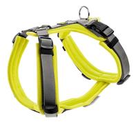 Hunter Harnais pour Chien Maldon, Couleur Citron Vert/Gris, rembourré Doux et Confortable, hautement réfléchissant grâce à 3M Scotchlite, réglable sur 4 Positions, Taille : L