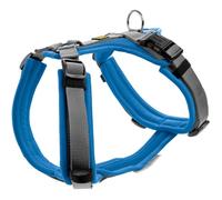 HUNTER Harnais pour Chien Maldon UP, Couleur : Bleu/Gris, rembourré Doux et Confortable, hautement réfléchissant grâce à 3M Scotchlite, réglable sur 4 Positions, avec poignée rembourrée (à partir de
