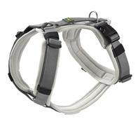 Hunter Harnais pour Chien Maldon UP, Couleur : Gris Clair/Gris, Rembourrage Doux et Confortable, hautement réfléchissant grâce à 3M Scotchlite, réglable sur 4 Positions, avec poignée rembourrée (à