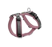HUNTER Harnais pour chien Maldon Up - Couleur : vieux rose/gris - Rembourrage doux et confortable - Hautement réfléchissant grâce à 3M Scotchlite - Réglable en 4 positions - Avec poignée rembourrée (à