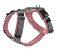 HUNTER Harnais pour chien Maldon UP - Couleur : vieux rose/gris - Rembourré et confortable - Hautement réfléchissant grâce à 3M Scotchlite - Réglable en 4 positions - Avec poignée rembourrée (à partir