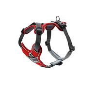 HUNTER Harnais pour Chien, Rouge/Gris, 52-68 cm
